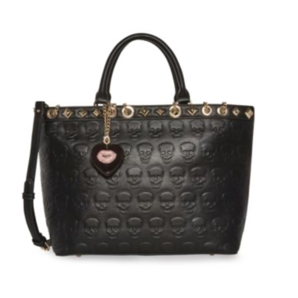 Betsey Johnson "No Brainer" Skull purse tote